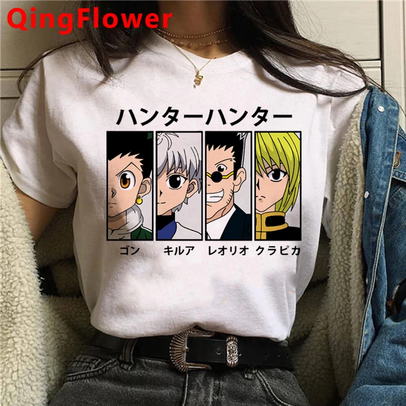 Hunter x Killua Zoldyck Kurapika Hisoka футболка мужская с принтом гранж Повседневная harajuku kawaii |