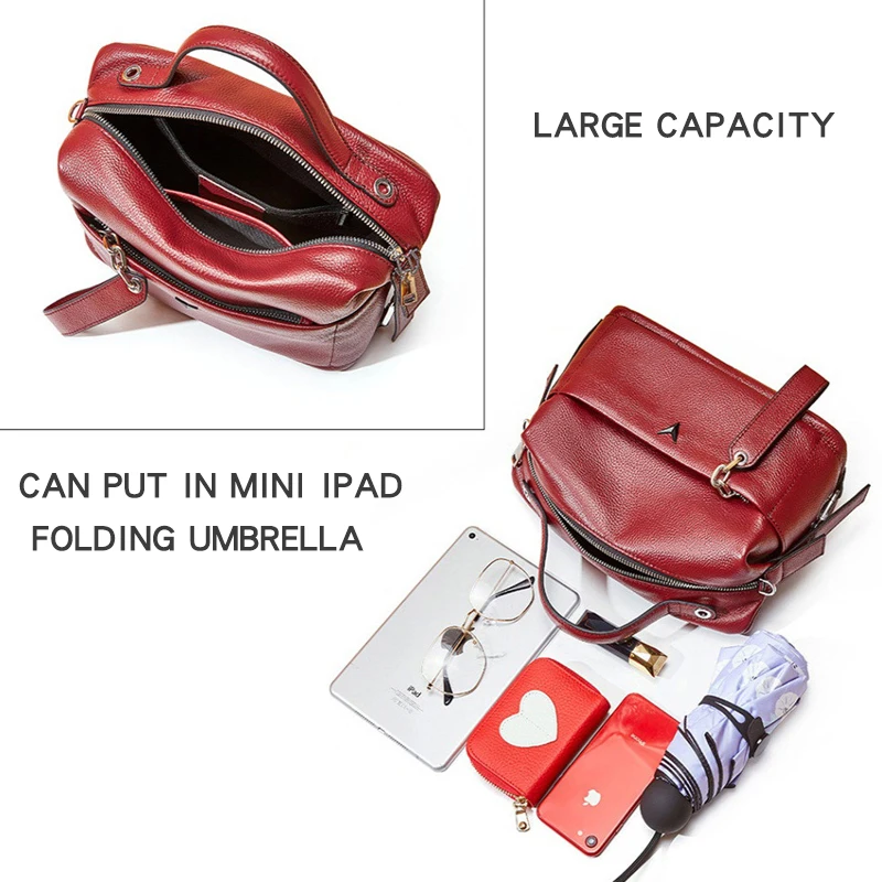 Женская сумка из натуральной кожи Новая модная женская мессенджер маленькая