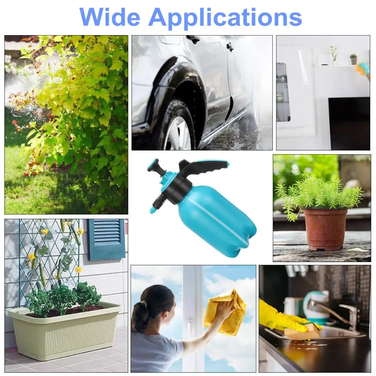 

Adjustable Sprayer Pump 2L Hand Pressure Sprayer Bottle Brass Nozzle Pump For Garden Irrigation Gardening Tools and Equipment