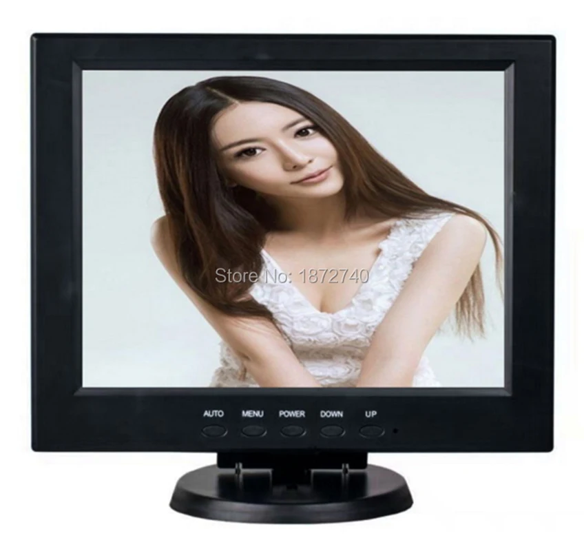 12 inch industrial computer security LCD monitor BNC HDMI VGA hd interface