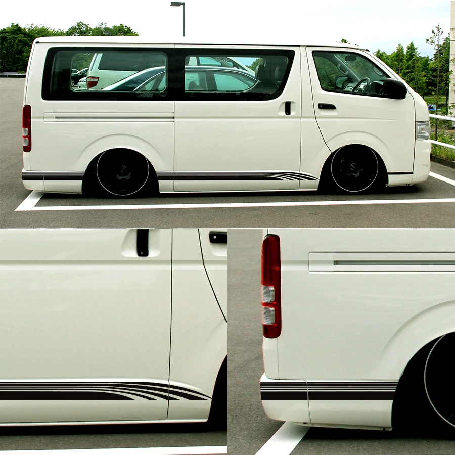Украшение для автомобиля крутая линия Боковая дверь длинная полоса графические