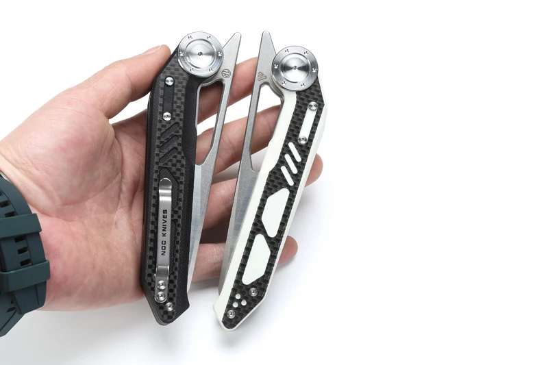 Складной нож NOC 440C Лезвие KVT с шариковым подшипником и ручкой G10 ножи для кемпинга