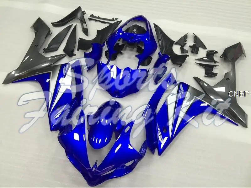 Обтекатель для YZFR1 2004 - 2006 Синий Серебряный полный комплект кузова 04 06 Кузов YAMAHA |