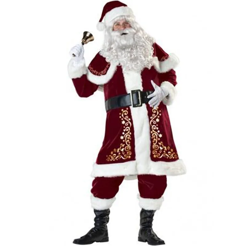 

Deluxe Man Christmas Santa Claus XMAS Costume Adult