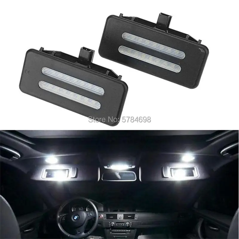 2 шт. серые светодиодные лампы 18smd для зеркала под раковину BMW E60 E61 E90 E91 E92 E70 E71E72 X1 X2
