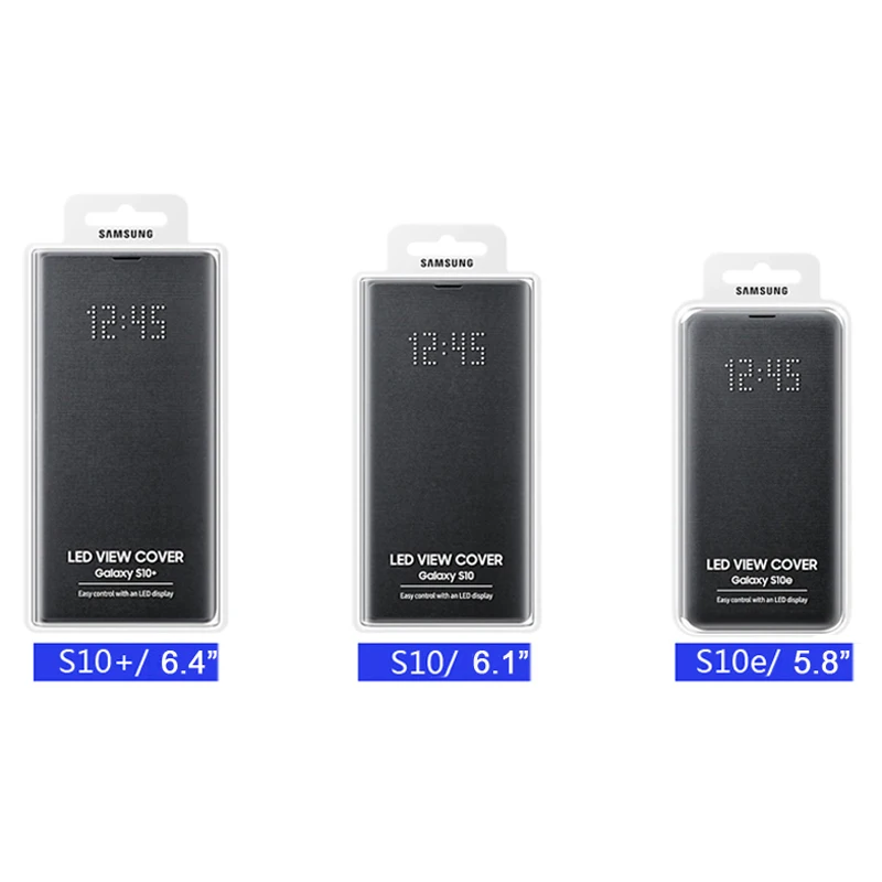 Samsung-funda inteligente con vista LED, Original, para Samsung Galaxy S10, SM-G9730, S10, SM-G9700, S10 E, S10E, S10Plus, G9750-5