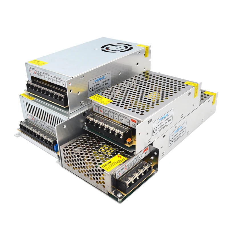 

Power Supply 12 Volt Power Supply Transformer 220V To 12V 5V 36V Lighting Transformers 5A 10A 20A 30A LED Power Adapter 24V SMPS