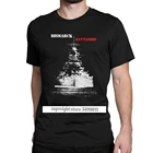Мужские футболки Bismarck Battleship, хлопковая одежда премиум-класса, повседневные рубашки с круглым вырезом, зимние топы, футболки