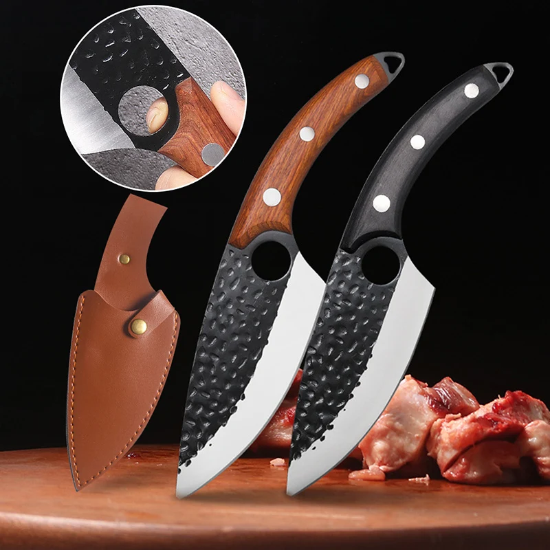 Кухонный нож ручной работы из нержавеющей стали для шеф-повара рыболовный