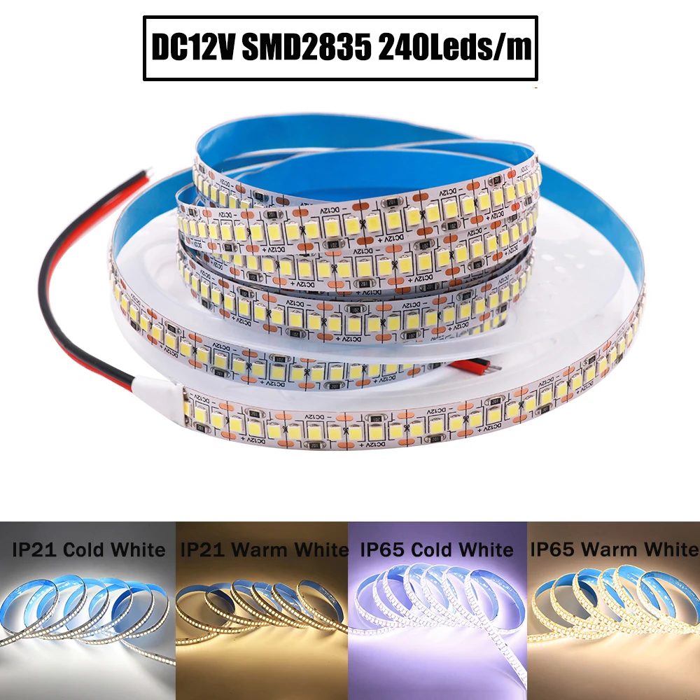 5M Светодиодные ленты светильник DC12V гибкая светодиодная лента 5054 2835 SMD 120