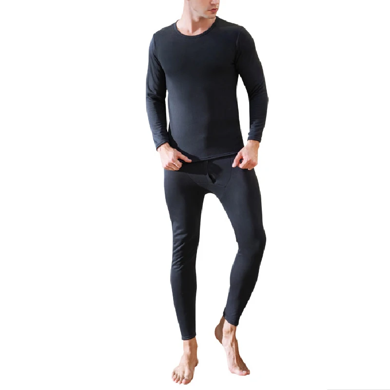 Мужское зимнее бархатное плотное термобелье теплая многослойная одежда