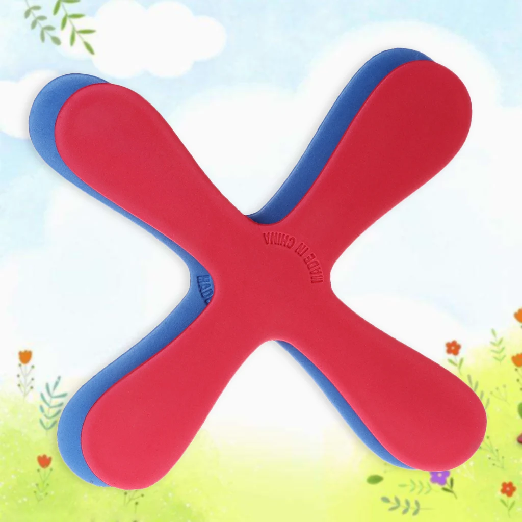 

Cross Shape Boomerang Flying Toys Outdoor Park Saucer Funny Game Children Sports 24BE