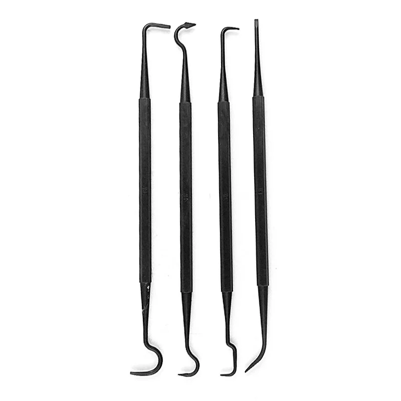 

4pcs/set Double Ended Nylon Pick Set Gun Rifle Tube Brush Cleaning Tools Hook Cleaner for Outdoor Hunting Portable Rifle