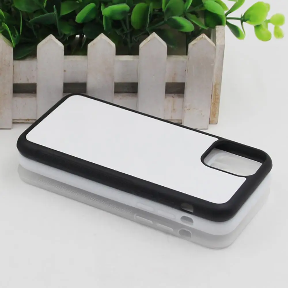 2d Резиновый ТПУ сублимационный чехол для iphone 11 /PRO Max с металлической вставкой