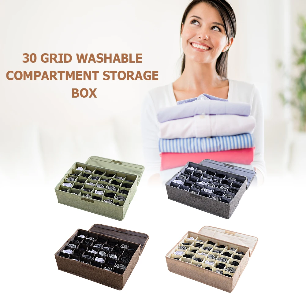 30 сеток бюстгальтер нижнее белье органайзер складная домашняя коробка для