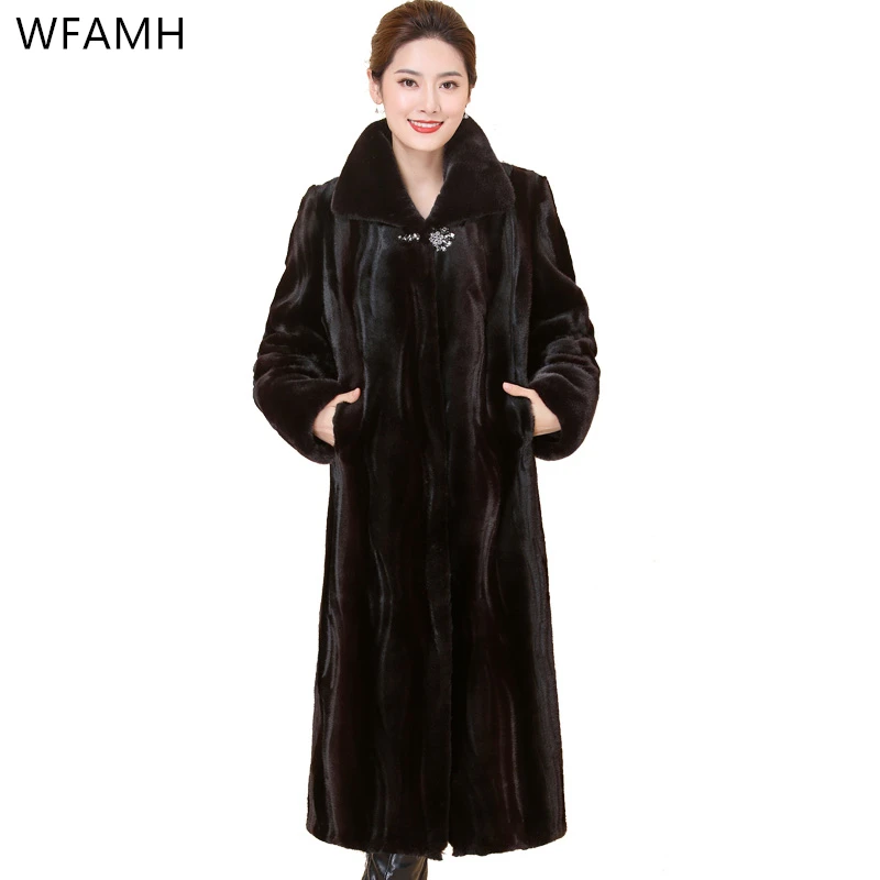 

Mink Fur Coat Female Whole Mink Mid-length Mink Velvet Coat Female Middle-aged Mother Fights Mink Fur Anti-season Clearance