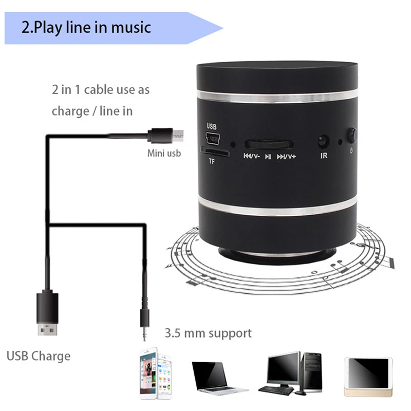 Adin Bluetooth Vibration Speaker Remote Control Portable FM Radio Wireless 20W Column Bass Computer Speakers | Электроника