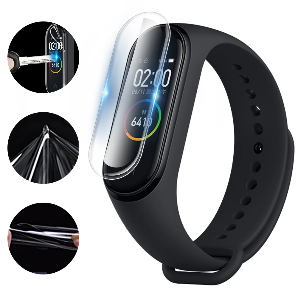 Screen Protector for Xiaomi Mi Band 5 Film HD Soft TPU Protective Film for Xiaomi Miband 5 6 Band5 band 5 band 6 Protective Film