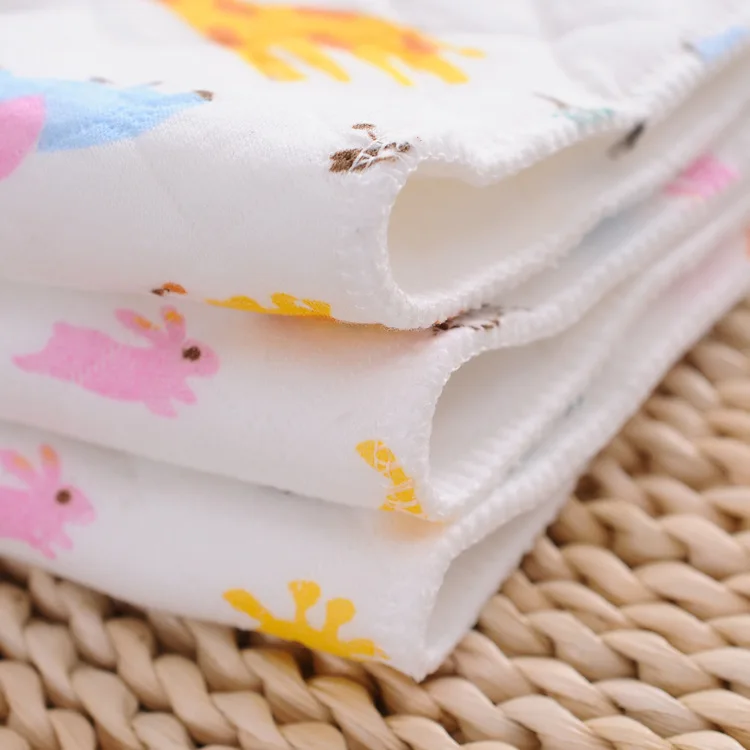 Детские тканевые подгузники с принтом многоразовые вставки моющиеся подкладка