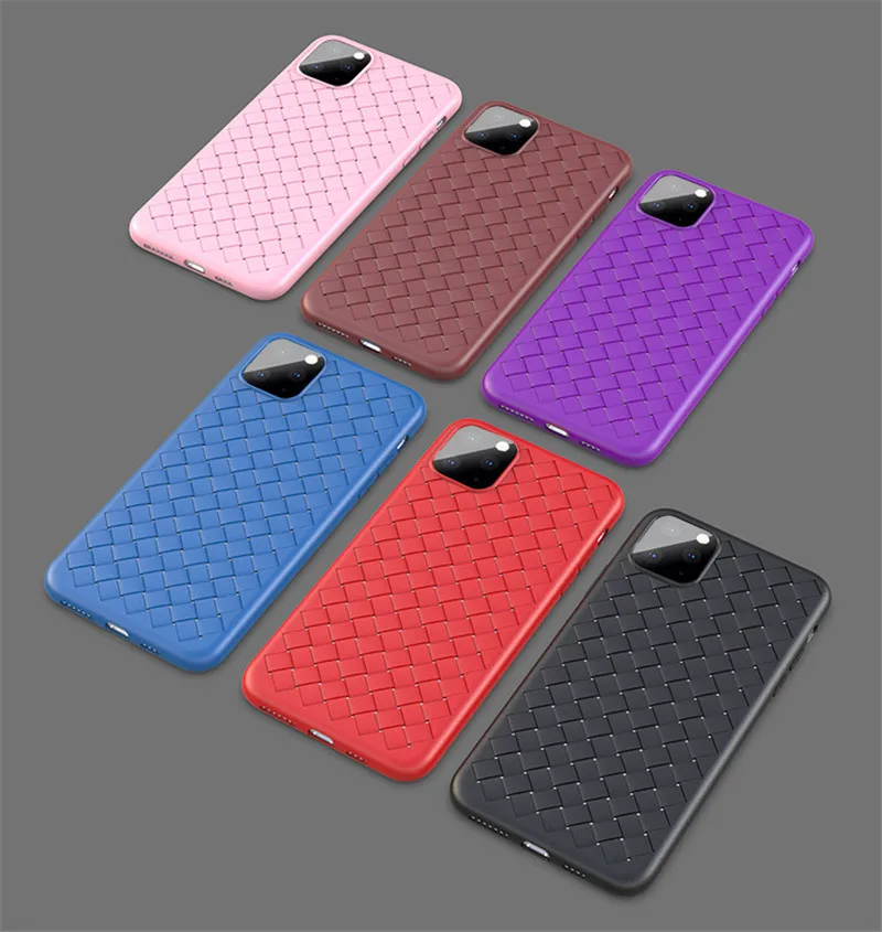 Тканый чехол для iPhone 11 Pro Max X XR 7 ультратонкий Силиконовый ТПУ дышащий сетчатый 8 6 6S