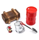 Огнетушитель в деревянном корпусе с имитацией украшения для автомобиля TRX4 Defender SCX10 90046 90047 MST Jimny VS4 RC