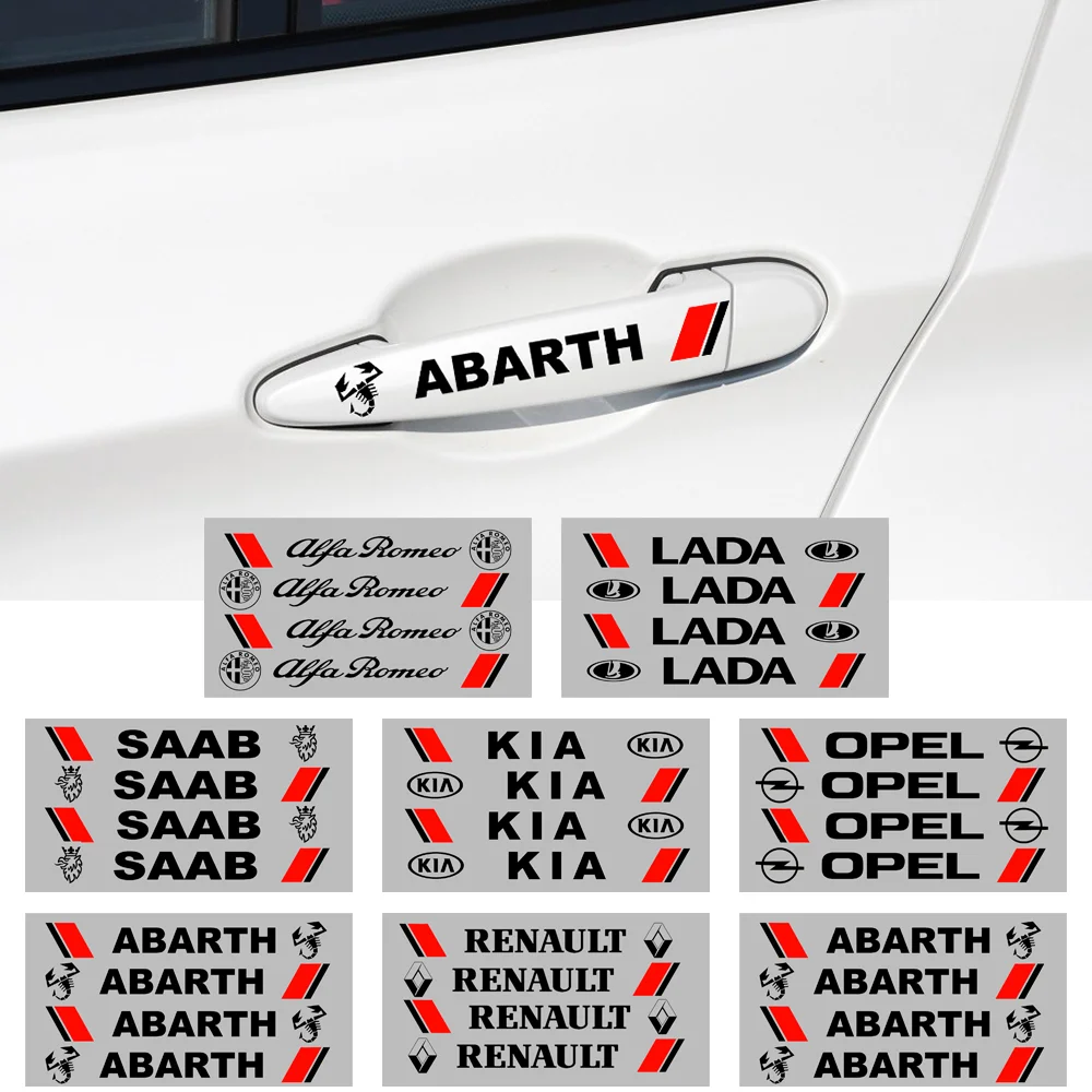 4 шт. автомобильный Стайлинг креативная Автомобильная дверь искусственный