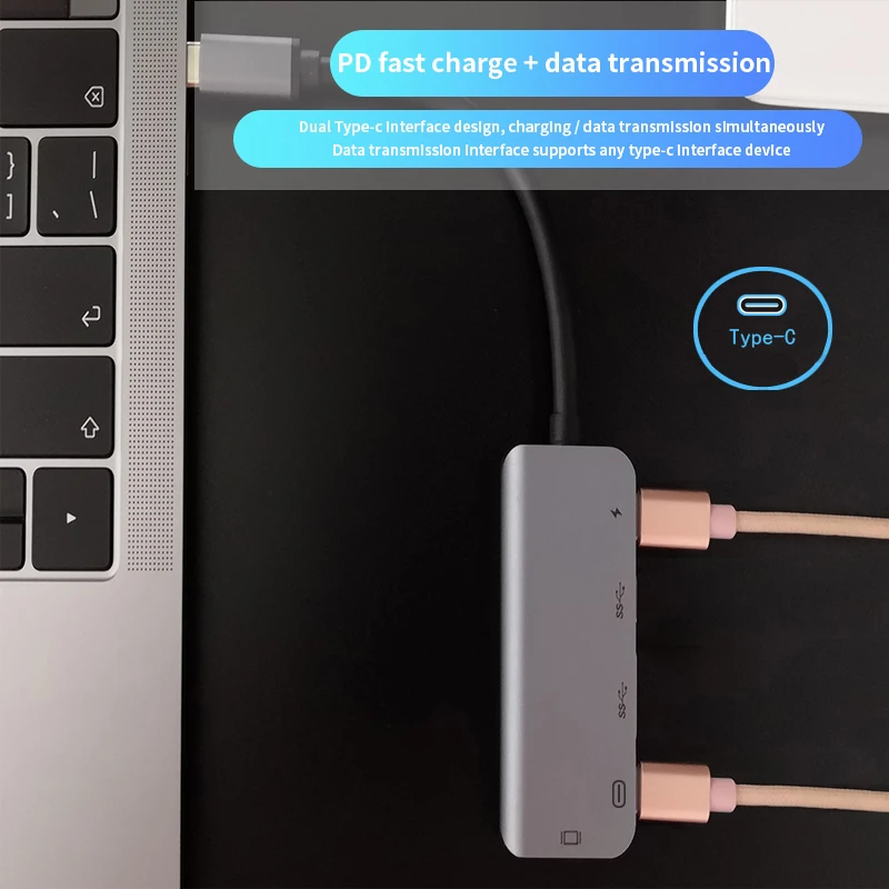 USB C концентратор типа для мульти 3 0 HDMI адаптер док станция MacBook Pro Samsung Galaxy S9/S8 1