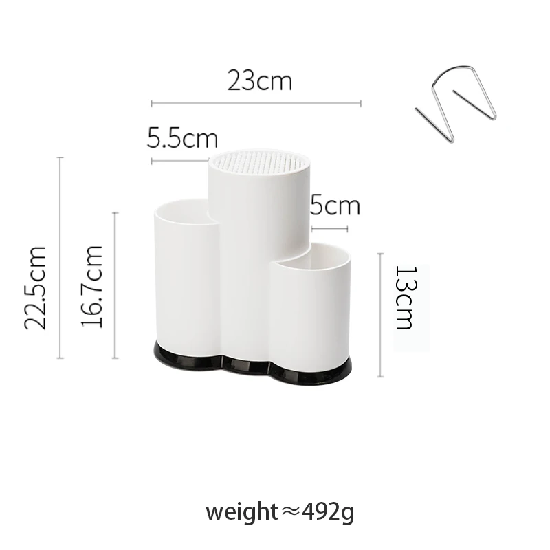 

MDZF SWEETHOME Multi-Function Utensil Holder Knife Block PP Flatware Drainer Storage Box Spoon Fork Kitchen Organizer Rack