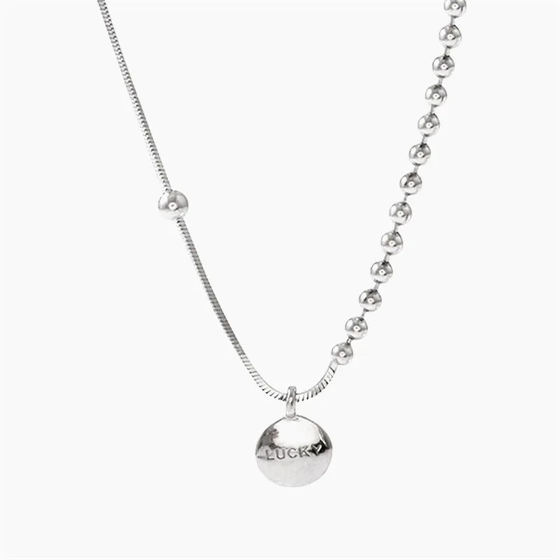 Корейский Чокер На удачу для женщин модное простое короткое ожерелье с буквенным