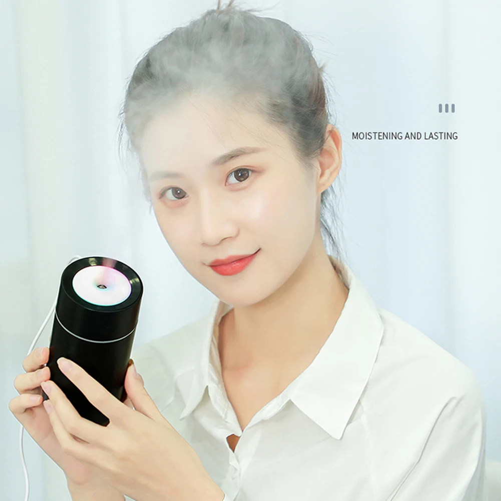 

320ml Air Humidifier Air Purifying Mist Maker 4h/10h Timing Aroma Diffuser for Home USB Fogger Mist Maker with LED Night Lamp