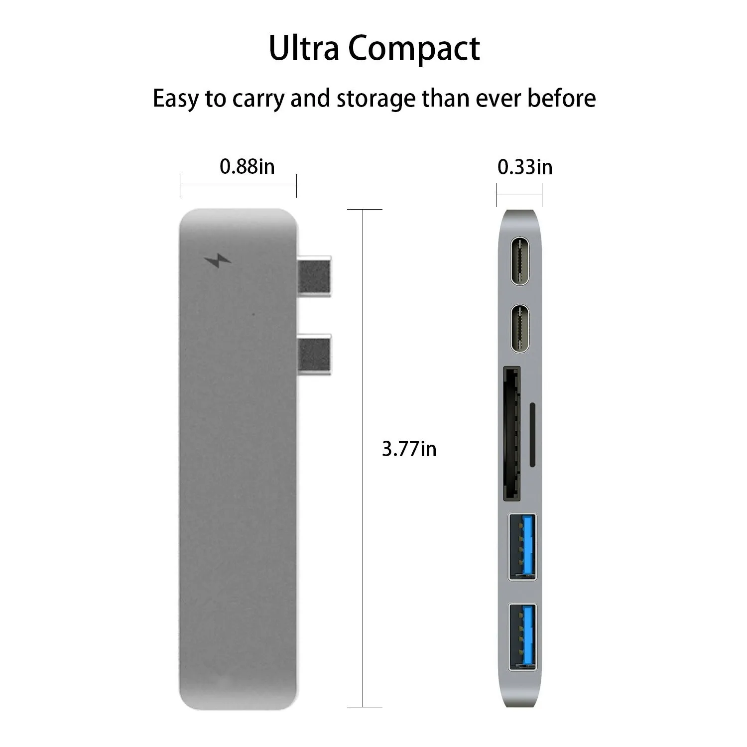 Концентратор Type C для кардридера USB Hub 3 0 комбинированный адаптер со слотом SD 13 и 15