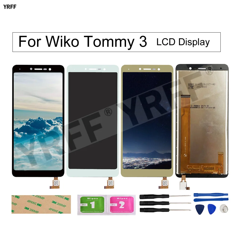 

Tommy3 LCD Screens For Wiko Tommy 3 W_K600 LCD Display Touch Screen Digitizer Assembly Panel Sensor Phone Repair Sets Free Ship