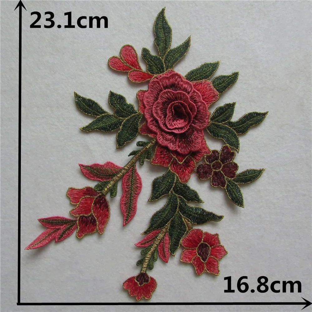 Новый модный стиль с вышивкой кружевным воротником аппликацией в виде сделай сам