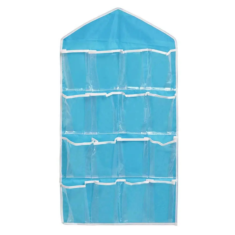 16-карман пакет подвесной на дверь обуви вешалка аккуратное хранение Органайзер