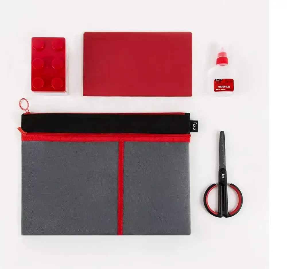New Fizz A4 File Bag Zipper Storage Large Capacity Mesh Test Meeting Notebook Pocket School Office | Канцтовары для офиса и