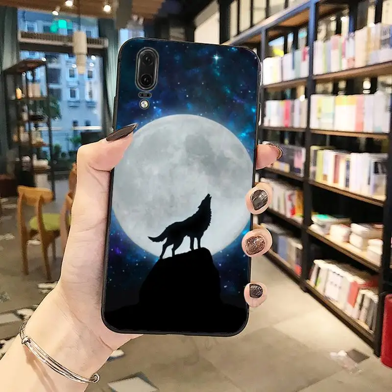 

Cute Snow Wolf Phone Case For Huawei honor Mate P 10 20 30 40 Pro 10i 9 10 20 8 x Lite