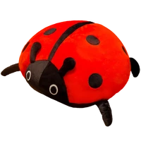all colors ladybird stuffed insect toy 4080cm plushie ladybug pp cotton stuffed cartoon lifelike animal children baby gift