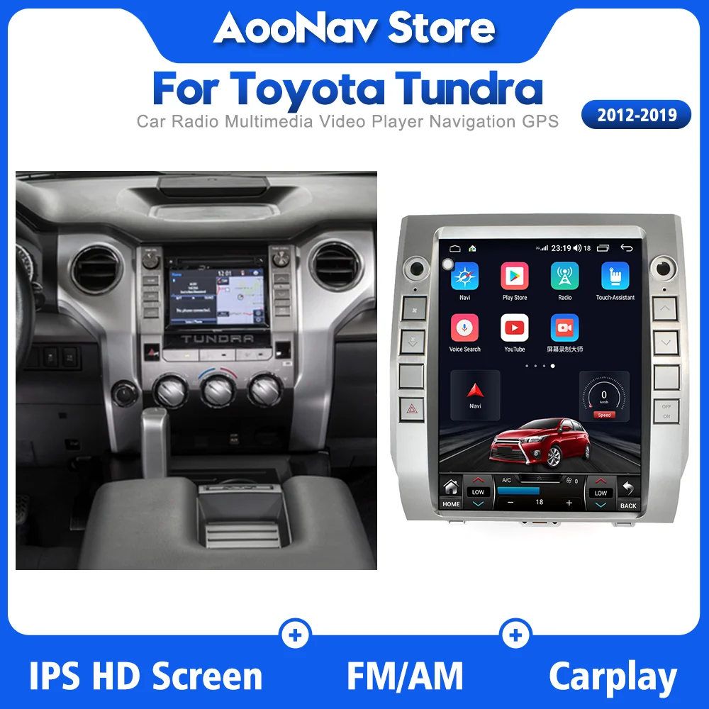

Автомагнитола на android с сенсорным экраном для Toyota Tundra 2012-2019, мультимедийный плеер с GPS-навигацией, стереоприемником, Авторадио