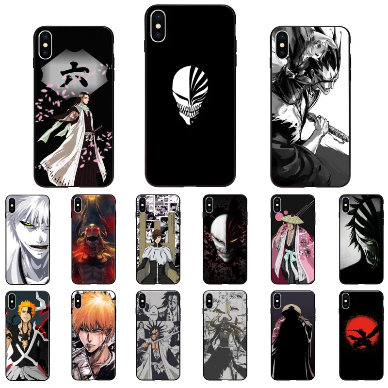 

Ichigo Kenpachi Bleach Manga Anime Phone Case For iPhone 14 13 12 Pro Max Case For iPhone 11 Pro XS MAX X XR SE2 8 7 Plus Case