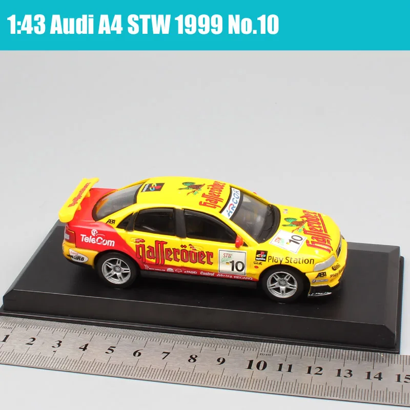 1/43 весы высокоскоростные маленькие Audi A4 STW ADAC No#45 Biela No#10 touring Diecasts& Toy Vehicles гоночный автомобиль игрушки модель акриловая коробка - Цвет: A4 STW 10