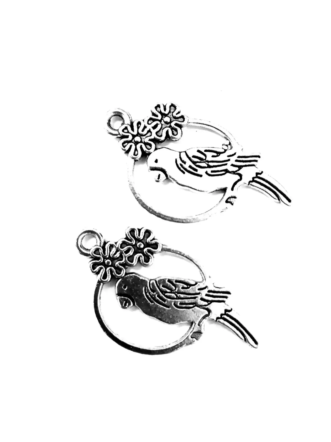 

Подвеска-талисман в виде попугая, 14 х28 мм, 30 шт.