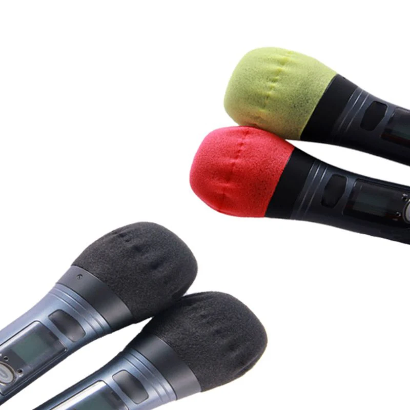 

MOOL 200PCS/Pack Disposable Hygiene Cover Removable Sponge Mic Hygiene Cover for KTV Bar Microphones