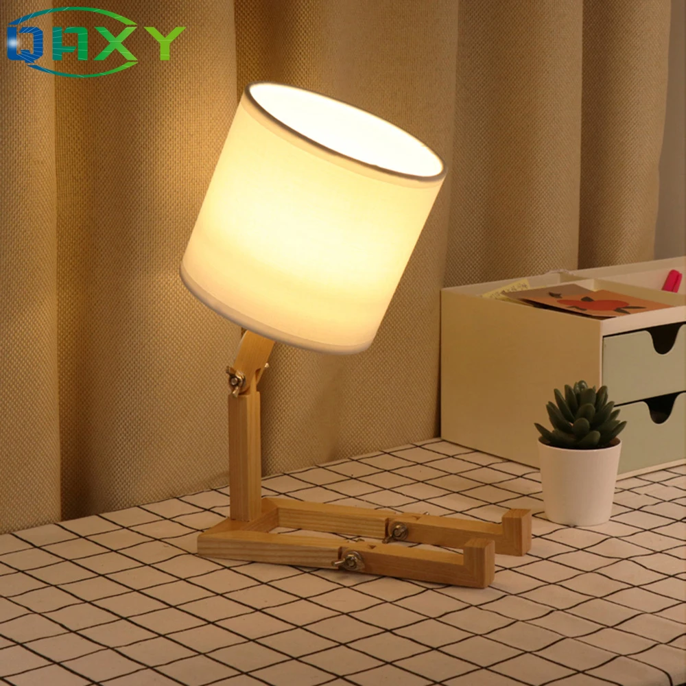 В комплекте с светодиодный лампы Крытый деревянный Новинка Настольная лампа