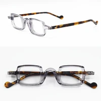 betsion vintage small rectangle glasses eyeglass frames acetate full rim men women optical prescription eyeglass