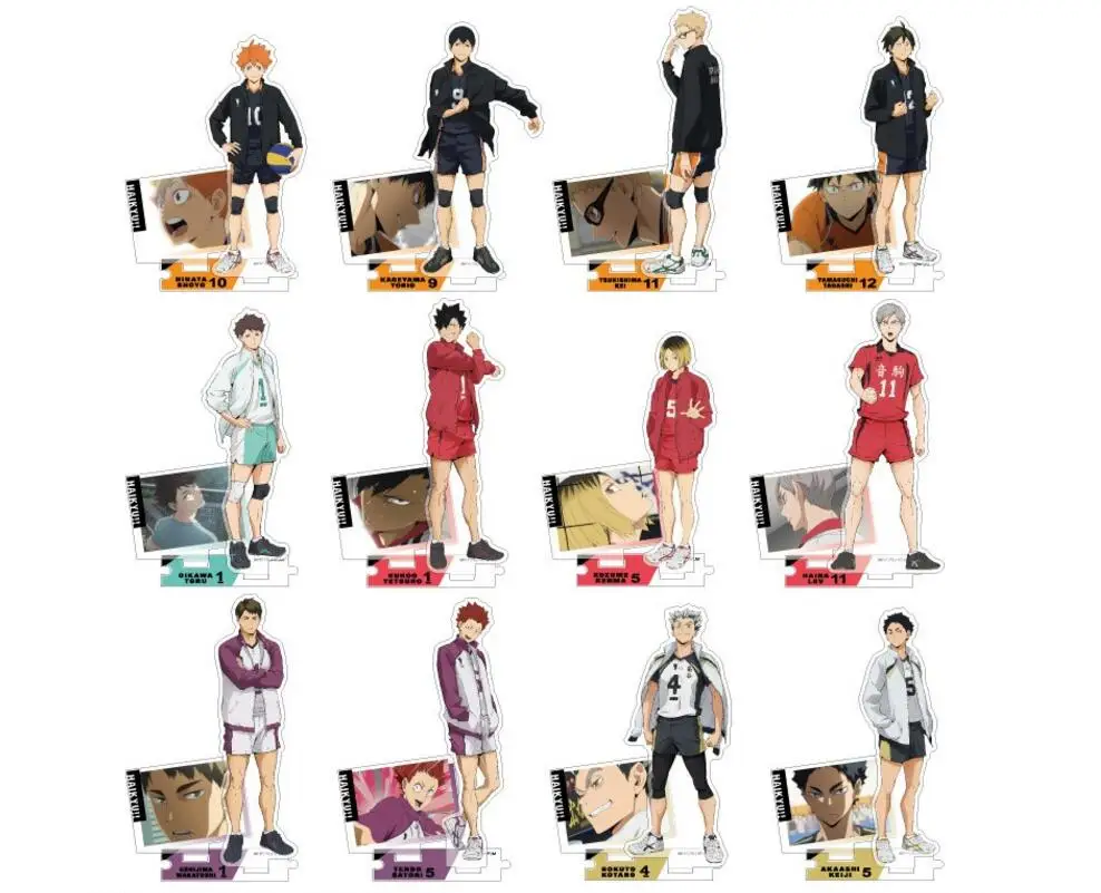 

Anime Haikyuu!! Shoyo Hinata Kuroo Tetsurou Tobio Kageyama Cosplay Acrylic Figure Stand Figure 591 Kids Collection Toy