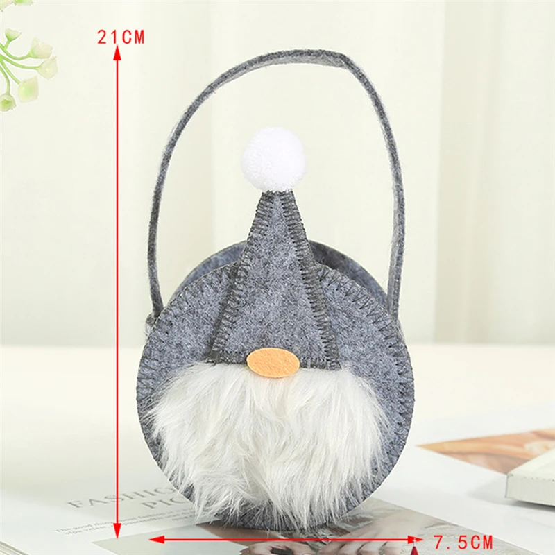 

12*7.5cm Christmas Santa Claus Candy Bag Santa Claus Candy Bag Gift For kids New Year Festival Party Decoration Supplie