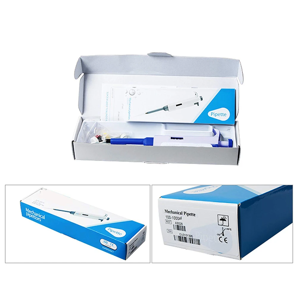 Пипетка одноканальный регулируемый объем микро пипетки лабораторная Передача