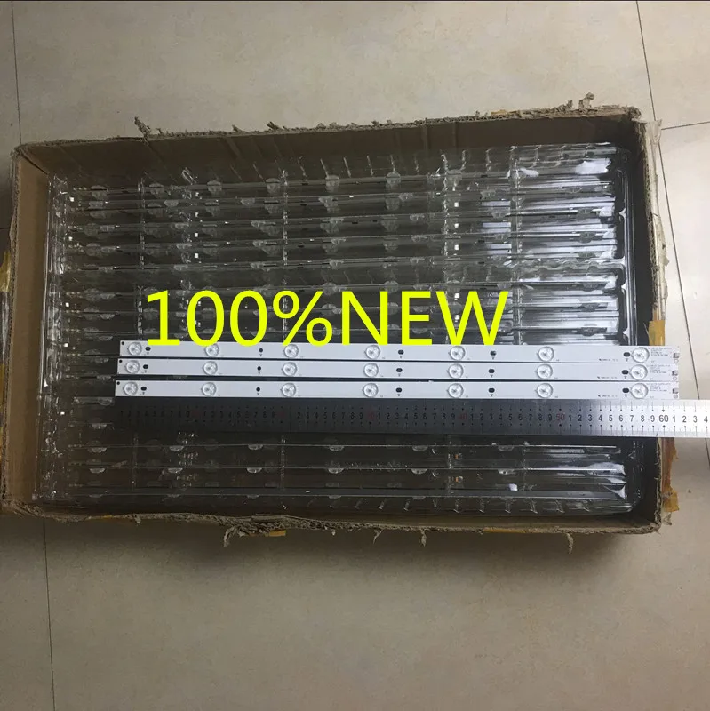 3 шт./компл. 100% Новые 7 ламп 614 мм светодиодный подсветка лента 32PFS6401/12 32PFS6402/12 32PFT5500/12