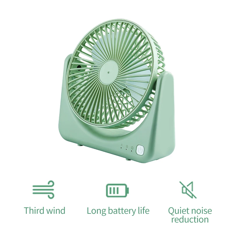 

USB Desktop Fan Mini Personal Desk Cooler Cooling Silent Quiet 3 Gears Portable Mini 360 for Office Home Table Fan Ventilador