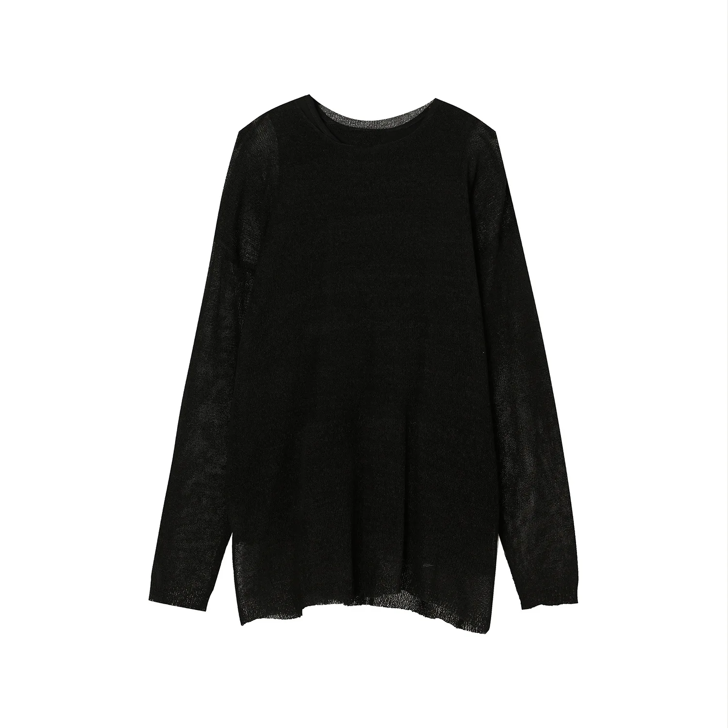 

MTL men's clothing | autumn 2021 new Korean loose solid color hollow out vest two-piece T-shirt for men